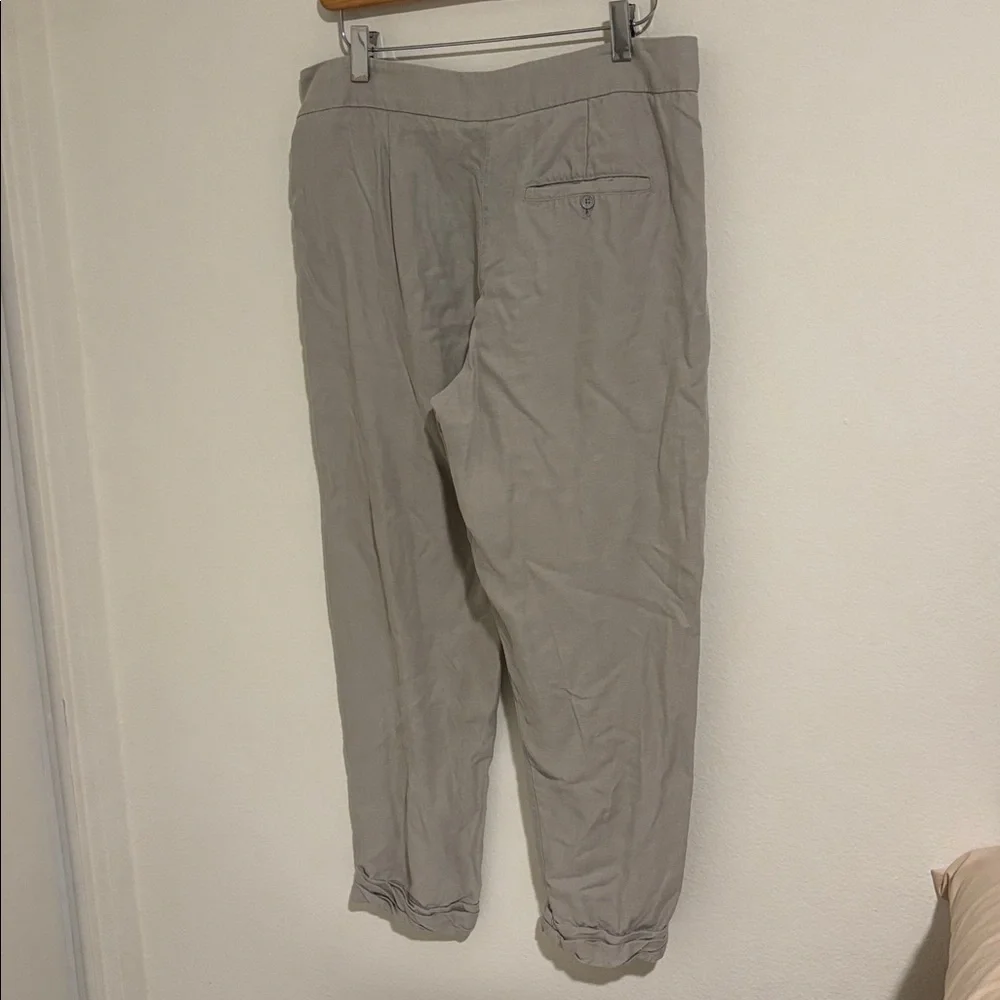 Wilfred Linen Blend Cropped Grey Lightweight Pants Size 4